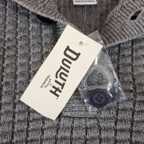 NWT Duluth Trading Co Mens XXL Burly Retirement Button Mock Sweater Cotton Knit - Picture 7 of 14